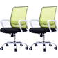 Modern Wheels Arm Chair Microfiber Conference Mid-Back Swivel Chair Green 2 Piece Set Clearhalo 'furn' 'furn_office_chair' 'Furniture' 'Office Chairs' 'Office Furniture' 'office_chair' 5965854