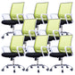 Modern Wheels Arm Chair Microfiber Conference Mid-Back Swivel Chair Green 8 Piece Set Clearhalo 'furn' 'furn_office_chair' 'Furniture' 'Office Chairs' 'Office Furniture' 'office_chair' 5965859