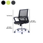 Modern Wheels Arm Chair Microfiber Conference Mid-Back Swivel Chair Clearhalo 'furn' 'furn_office_chair' 'Furniture' 'Office Chairs' 'Office Furniture' 'office_chair' 5965865