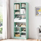 Modern Standard Open Bookshelf Engineered Wood Bookcase with Drawer Storage 19.7"L x 7.9"W x 70.9"H Green Clearhalo 'Bookcases' 'furn' 'furn_bookcases' 'Furniture' 'Office Furniture' 5965895