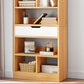 Modern Standard Open Bookshelf Engineered Wood Bookcase with Drawer Storage Clearhalo 'Bookcases' 'furn' 'furn_bookcases' 'Furniture' 'Office Furniture' 5965906