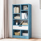 Modern Standard Open Bookshelf Engineered Wood Bookcase with Drawer Storage 19.7"L x 7.9"W x 50.8"H Blue Clearhalo 'Bookcases' 'furn' 'furn_bookcases' 'Furniture' 'Office Furniture' 5965909