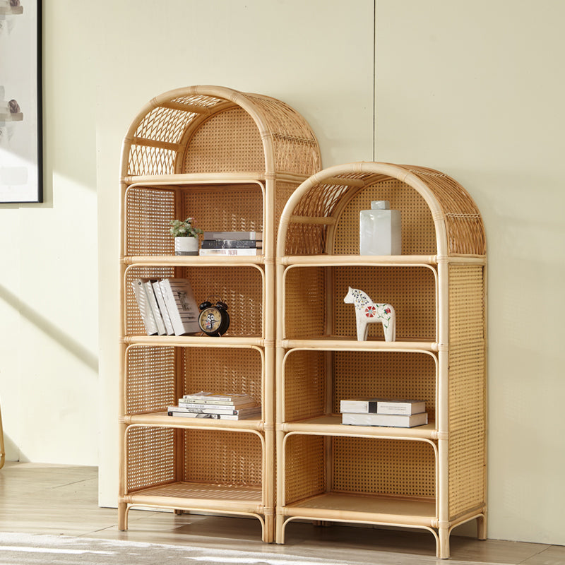 Contemporary Bamboo Bookcase Home Standard Bookshelf in Natural Clearhalo 'Bookcases' 'furn' 'furn_bookcases' 'Furniture' 'Office Furniture' 5965969