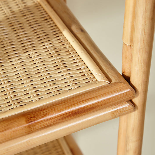 Contemporary Bamboo Bookcase Home Standard Bookshelf in Natural Clearhalo 'Bookcases' 'furn' 'furn_bookcases' 'Furniture' 'Office Furniture' 5965982