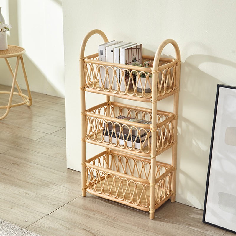 Contemporary Bamboo Bookcase Home Standard Bookshelf in Natural Clearhalo 'Bookcases' 'furn' 'furn_bookcases' 'Furniture' 'Office Furniture' 5965985