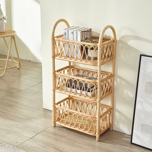 Contemporary Bamboo Bookcase Home Standard Bookshelf in Natural Clearhalo 'Bookcases' 'furn' 'furn_bookcases' 'Furniture' 'Office Furniture' 5965985