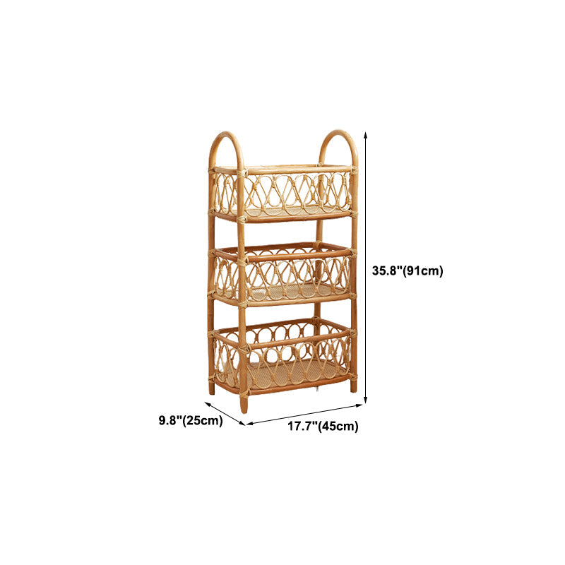 Contemporary Bamboo Bookcase Home Standard Bookshelf in Natural Clearhalo 'Bookcases' 'furn' 'furn_bookcases' 'Furniture' 'Office Furniture' 5965986