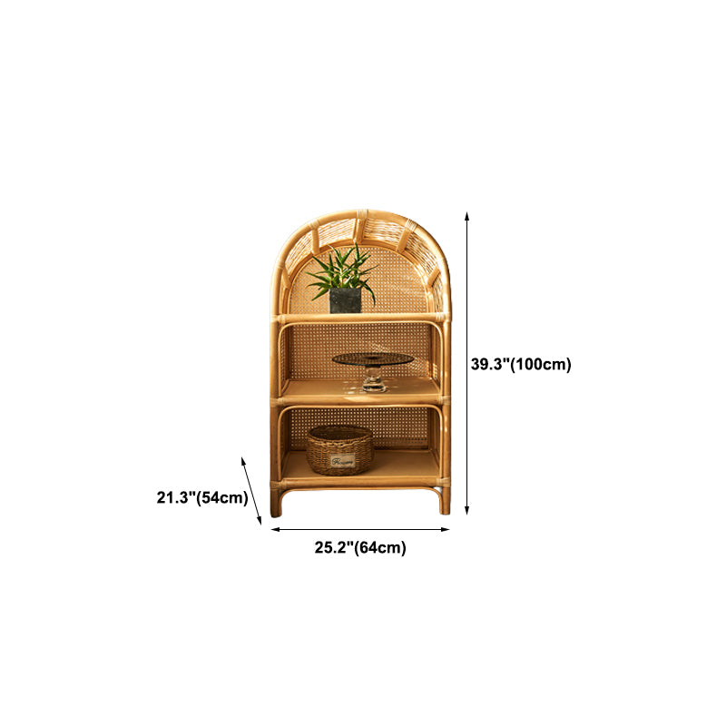 Contemporary Bamboo Home Bookcase Standard Book Shelf with Wooden Legs Clearhalo 'Bookcases' 'furn' 'furn_bookcases' 'Furniture' 'Office Furniture' 5966044