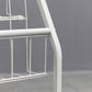 Pure White Shelf Bookcase Metal 6 Shelves Bookcase 37.8" H x 14.6" W
