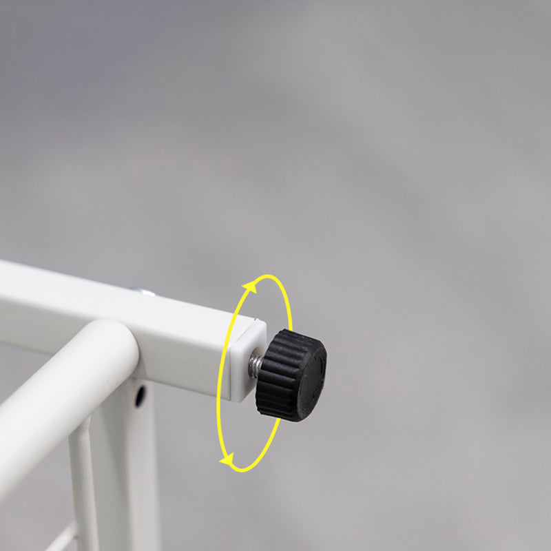 Pure White Shelf Bookcase Metal 6 Shelves Bookcase 37.8" H x 14.6" W