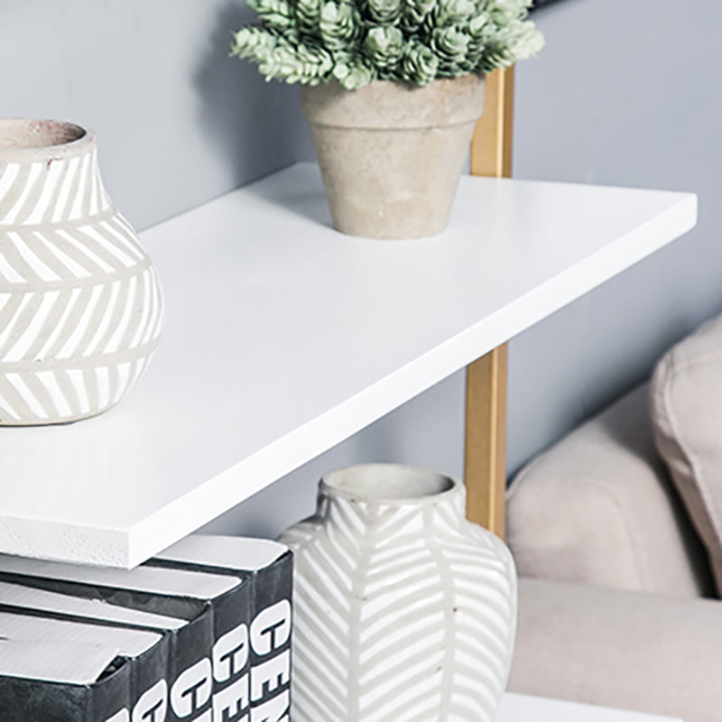 Libreria in metallo galleggiante in metallo galleggiante a muro di lusso leggero