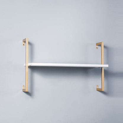 Libreria in metallo galleggiante in metallo galleggiante a muro di lusso leggero