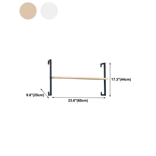 Libreria in metallo galleggiante in metallo galleggiante a muro di lusso leggero