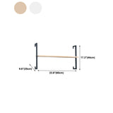 Libreria in metallo galleggiante in metallo galleggiante a muro di lusso leggero