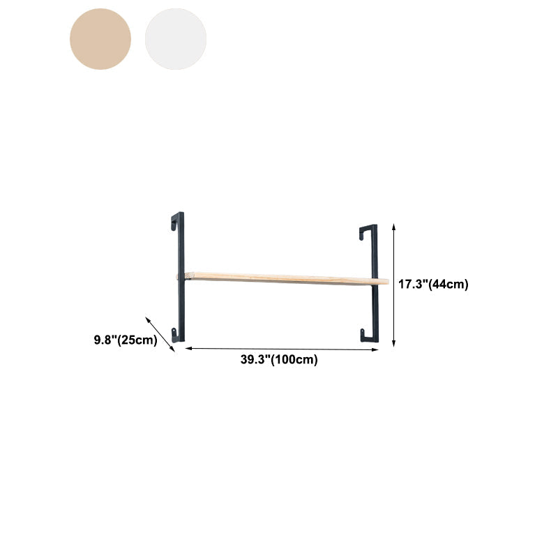 Libreria in metallo galleggiante in metallo galleggiante a muro di lusso leggero