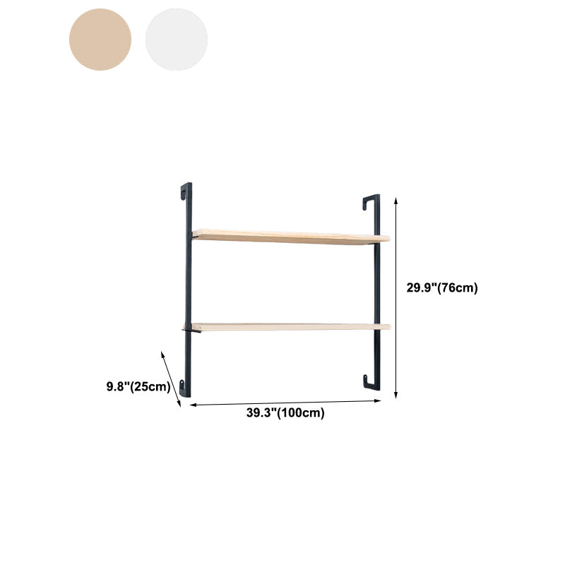 Libreria in metallo galleggiante in metallo galleggiante a muro di lusso leggero