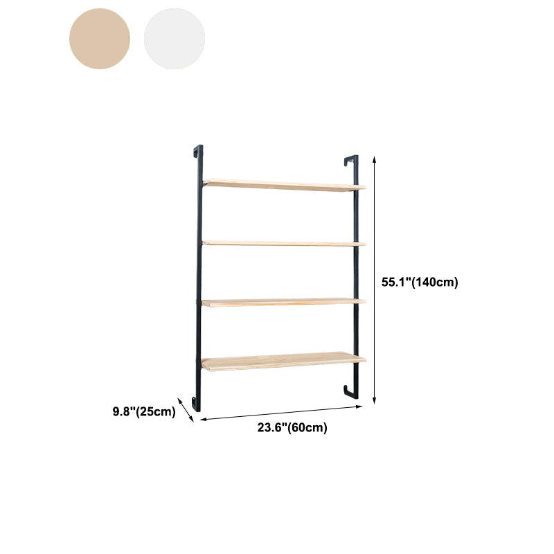 Libreria in metallo galleggiante in metallo galleggiante a muro di lusso leggero