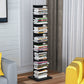 Vertical with Shelves Shelf Bookcase Stackable Engineered Wood Bookcase 13.8" Wide 13.8"L x 13.8"W x 56.4"H Dark Walnut Clearhalo 'Bookcases' 'furn' 'furn_bookcases' 'Furniture' 'Office Furniture' 5966104