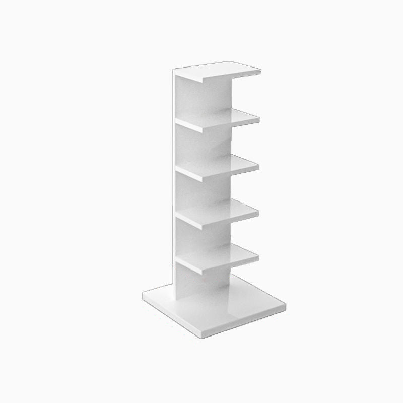 Vertical with Shelves Shelf Bookcase Stackable Engineered Wood Bookcase 13.8" Wide 13.8"L x 13.8"W x 35.6"H White Clearhalo 'Bookcases' 'furn' 'furn_bookcases' 'Furniture' 'Office Furniture' 5966105