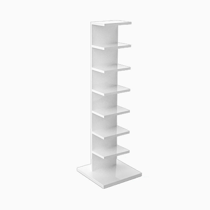 Vertical with Shelves Shelf Bookcase Stackable Engineered Wood Bookcase 13.8" Wide 13.8"L x 13.8"W x 49.5"H White Clearhalo 'Bookcases' 'furn' 'furn_bookcases' 'Furniture' 'Office Furniture' 5966113