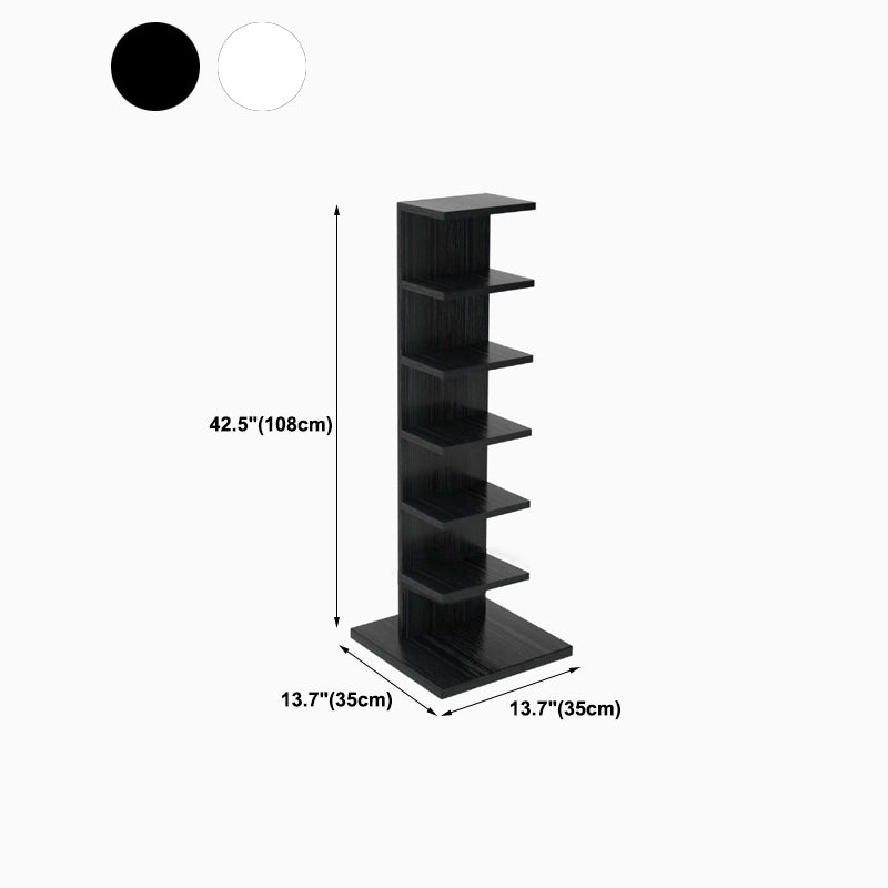 Vertical with Shelves Shelf Bookcase Stackable Engineered Wood Bookcase 13.8" Wide Clearhalo 'Bookcases' 'furn' 'furn_bookcases' 'Furniture' 'Office Furniture' 5966119