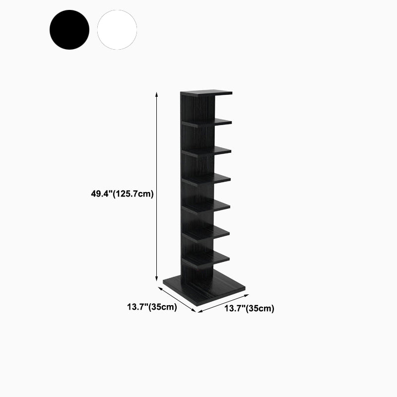 Vertical with Shelves Shelf Bookcase Stackable Engineered Wood Bookcase 13.8" Wide Clearhalo 'Bookcases' 'furn' 'furn_bookcases' 'Furniture' 'Office Furniture' 5966120