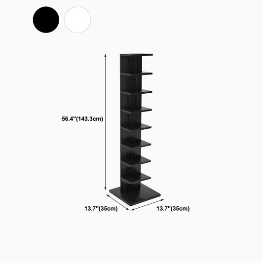 Vertical with Shelves Shelf Bookcase Stackable Engineered Wood Bookcase 13.8" Wide Clearhalo 'Bookcases' 'furn' 'furn_bookcases' 'Furniture' 'Office Furniture' 5966121