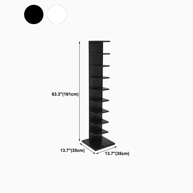 Vertical with Shelves Shelf Bookcase Stackable Engineered Wood Bookcase 13.8" Wide Clearhalo 'Bookcases' 'furn' 'furn_bookcases' 'Furniture' 'Office Furniture' 5966122