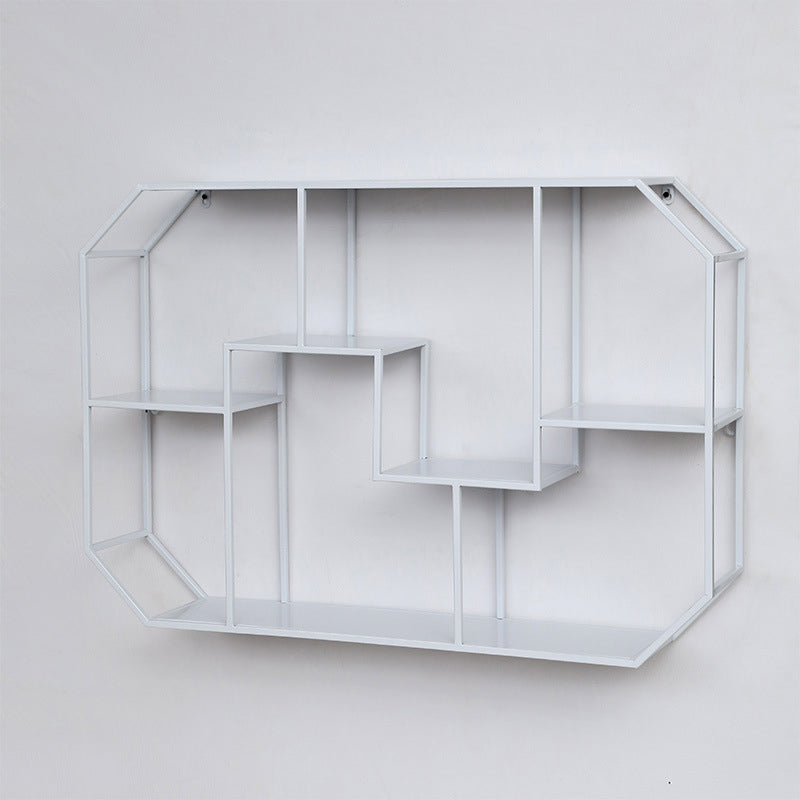 7.1" Wide Shelf Bookcase 5 Levels Metal Book Shelf Wall Mounted 37.4"L x 7.1"W x 25.6"H White Clearhalo 'Bookcases' 'furn' 'furn_bookcases' 'Furniture' 'Office Furniture' 5966125