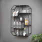 7.1" Wide Shelf Bookcase 5 Levels Metal Book Shelf Wall Mounted 25.6"L x 7.1"W x 37.4"H Black Clearhalo 'Bookcases' 'furn' 'furn_bookcases' 'Furniture' 'Office Furniture' 5966127