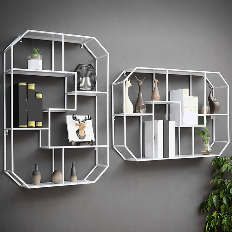 7.1" Wide Shelf Bookcase 5 Levels Metal Book Shelf Wall Mounted Clearhalo 'Bookcases' 'furn' 'furn_bookcases' 'Furniture' 'Office Furniture' 5966138