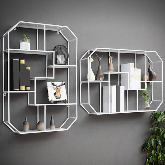 7.1" Wide Shelf Bookcase 5 Levels Metal Book Shelf Wall Mounted Clearhalo 'Bookcases' 'furn' 'furn_bookcases' 'Furniture' 'Office Furniture' 5966138