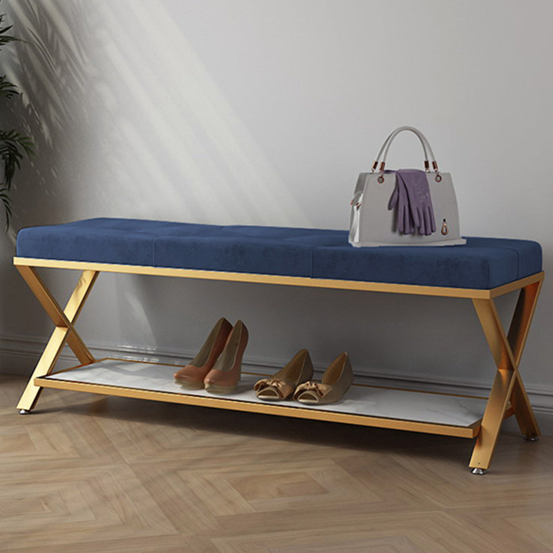 13.8" Wide Contemporary Seating Bench Upholstered Tufted Bench Clearhalo 'Benches' 'Chairs & Seating' 'furn' 'furn_benches' 'Furniture' 'Living Room Furniture' 5966170