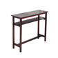 Contemporary Solid Wood Bar Table 47.2"L Trestle Base Bar Desk for Indoor Brown Storage Included Rectangular Clearhalo 'Bar Furniture' 'Bar Tables' 'bar_tables' 'furn' 'furn_bar_tables' 'Furniture' 'Kitchen & Dining Furniture' 5966220