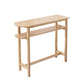Contemporary Solid Wood Bar Table 47.2"L Trestle Base Bar Desk for Indoor Natural Storage Included Free Form Clearhalo 'Bar Furniture' 'Bar Tables' 'bar_tables' 'furn' 'furn_bar_tables' 'Furniture' 'Kitchen & Dining Furniture' 5966225