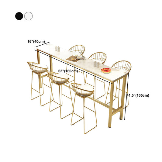 Tavolo da bar a barre in finta tavolo da pranzo in marmo finta con base di cavalletto