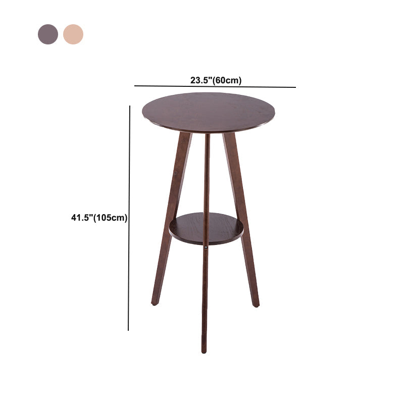 Bar Height Pub Table Wood Industrial Bar Table for Indoor and Outdoor