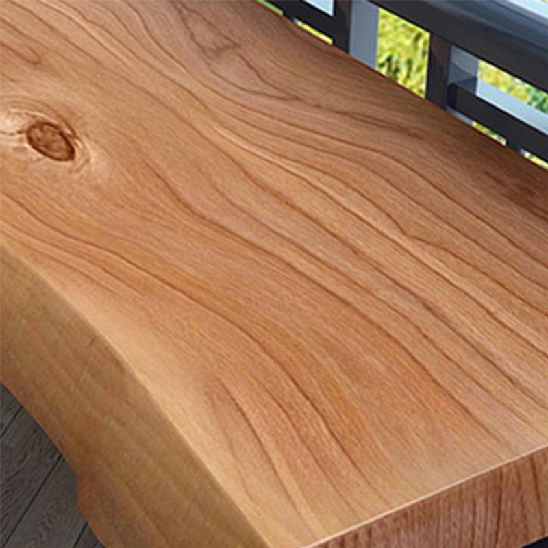 Tavolo da bar specialistico industriale marrone in legno massiccio tavolo da cocktail con base a slitta