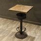 Industrial Style Bar Table Wood Bar Dining Table for Coffee Room 23.6"L x 23.6"W x 41.3"H Square Without Chairs Clearhalo 'Bar Furniture' 'Bar Tables' 'bar_tables' 'furn' 'furn_bar_tables' 'Furniture' 'Kitchen & Dining Furniture' 5966505