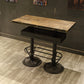 Industrial Style Bar Table Wood Bar Dining Table for Coffee Room 47.2"L x 23.6"W x 41.3"H Rectangular Without Chairs Clearhalo 'Bar Furniture' 'Bar Tables' 'bar_tables' 'furn' 'furn_bar_tables' 'Furniture' 'Kitchen & Dining Furniture' 5966507