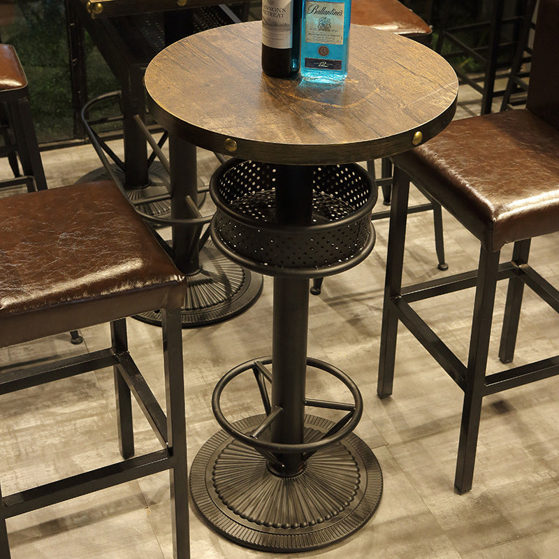 Industrial Style Bar Table Wood Bar Dining Table for Coffee Room Clearhalo 'Bar Furniture' 'Bar Tables' 'bar_tables' 'furn' 'furn_bar_tables' 'Furniture' 'Kitchen & Dining Furniture' 5966508