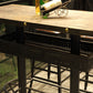 Industrial Style Bar Table Wood Bar Dining Table for Coffee Room Clearhalo 'Bar Furniture' 'Bar Tables' 'bar_tables' 'furn' 'furn_bar_tables' 'Furniture' 'Kitchen & Dining Furniture' 5966512