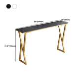 Tavolo da bar in pietra sinterizzato moderno oro e metallo tavolo da pranzo