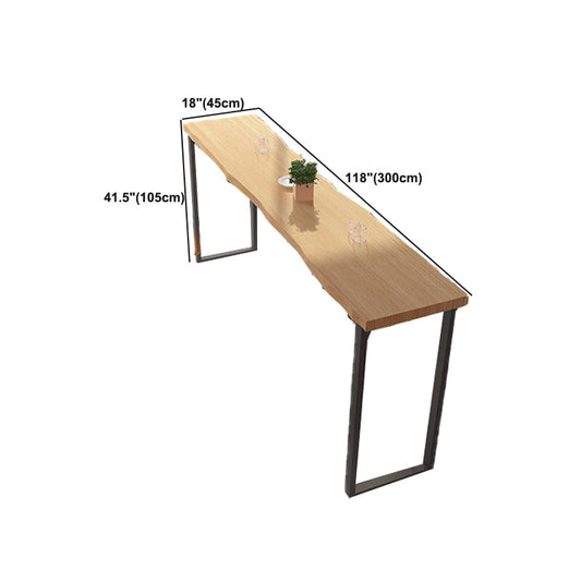 Tavolo da bar in legno massiccio naturale in alto tavolo da pub in altezza bar con slitta