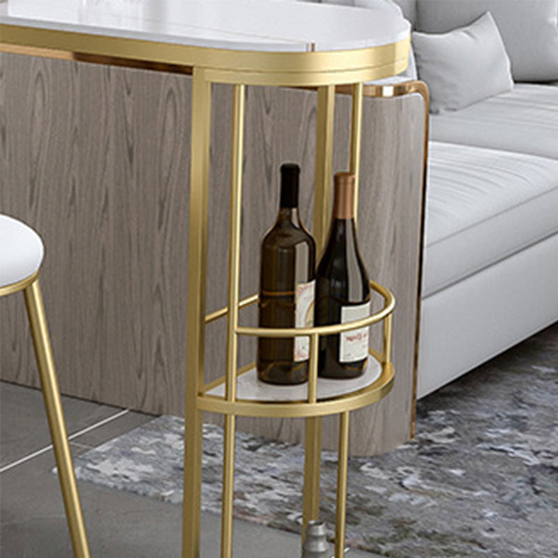 Specialty Pub Table Glam Bar Height Bar Table for Indoor Use Clearhalo 'Bar Furniture' 'Bar Tables' 'bar_tables' 'furn' 'furn_bar_tables' 'Furniture' 'Kitchen & Dining Furniture' 5966576