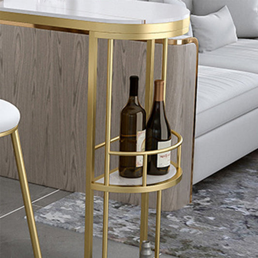 Specialty Pub Table Glam Bar Height Bar Table for Indoor Use Clearhalo 'Bar Furniture' 'Bar Tables' 'bar_tables' 'furn' 'furn_bar_tables' 'Furniture' 'Kitchen & Dining Furniture' 5966576