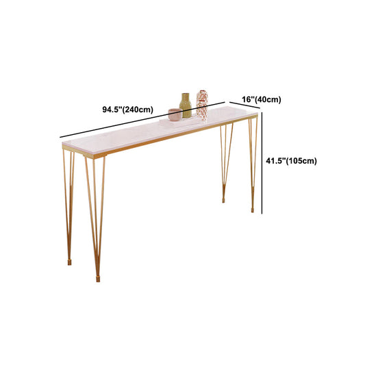 Tavolo rettangolare in metallo moderno tavolo da bar per tè al latte minimalista
