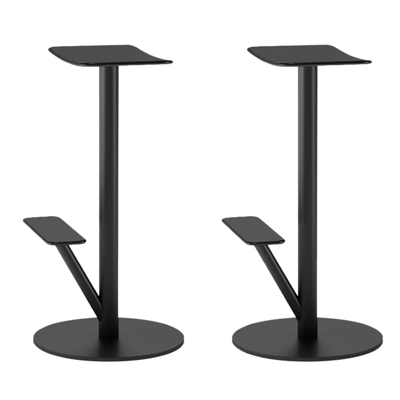 Metal Backless Counter Stool Modern Indoor Bar Stool with Footrest
