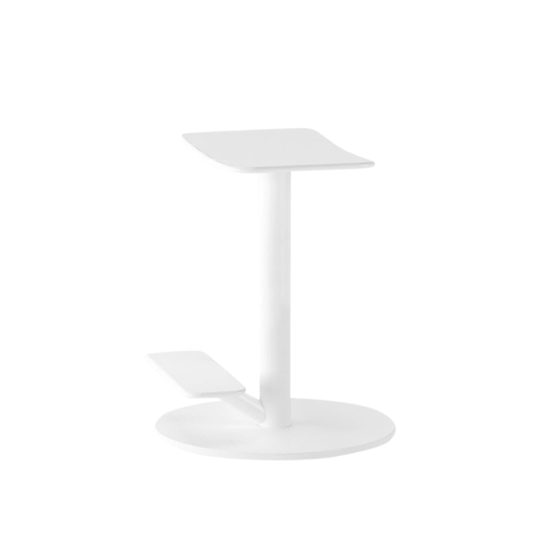 Metal Backless Counter Stool Modern Indoor Bar Stool with Footrest