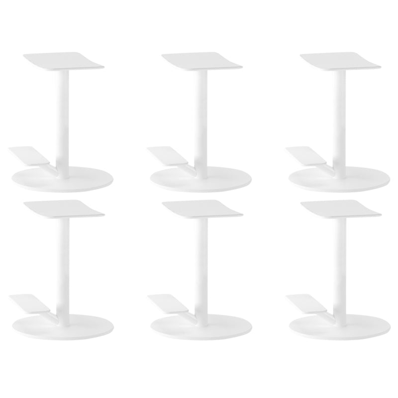 Metal Backless Counter Stool Modern Indoor Bar Stool with Footrest